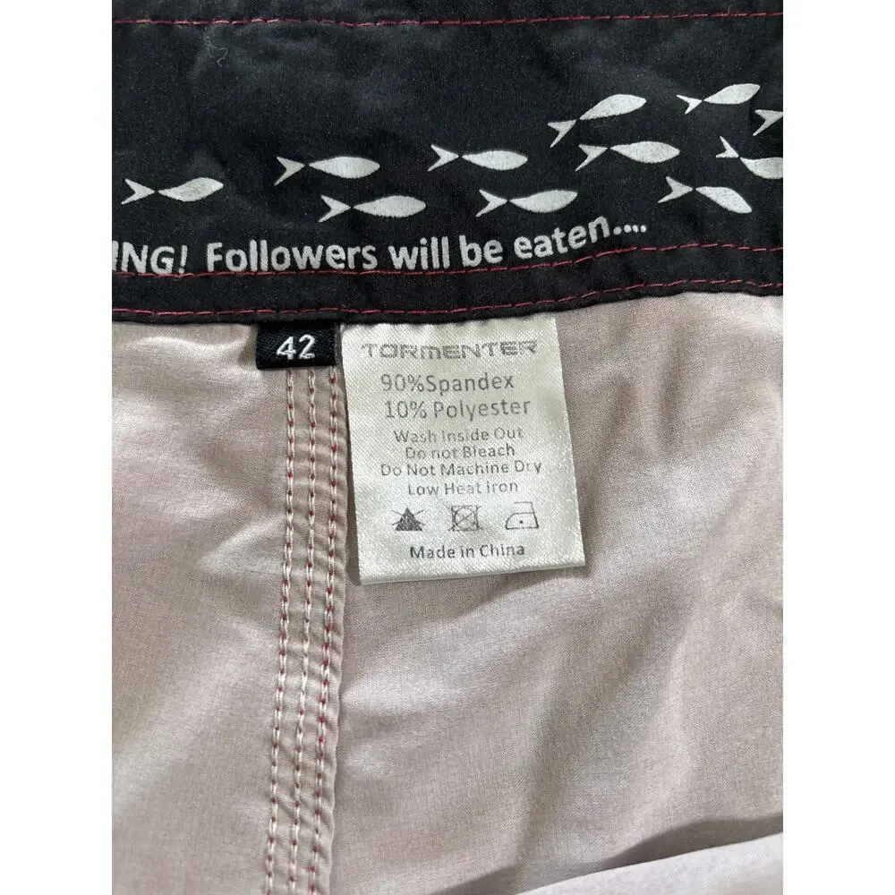 Tormenter Board Shorts Men Size 42 Multicolor Animal Print Fishbone Reggae Beach
